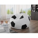 Pouf Akimbo ballon de foot - Coussin d'intérieur couleur blanc et noir