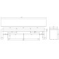 Meuble TV TORI 200 cm noir ou gris et blanc brillant avec led Meuble TV TORI 200 cm noir ou gris et blanc brillant avec led
