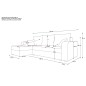 Canapé d'angle convertible NOLATIO