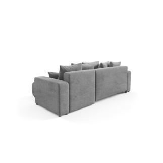 Canapé d'angle convertible LAVIA en Tissu Anti tâche hydrophobe Doux au Toucher