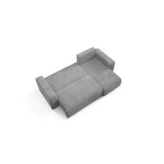 Canapé d'angle convertible LAVIA en Tissu Anti tâche hydrophobe Doux au Toucher