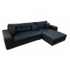 RECONDITIONNE - Canapé d'angle ANL20 en tissu noir