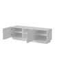 Meuble TV LIVERTO 150cm 2D – 2 portes et étagères Meuble TV LIVERTO 150cm 2D – 2 portes et étagères
