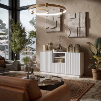 Commode LIVERTO 150 cm 2D1S – Rangement Intelligent avec un Design Moderne
