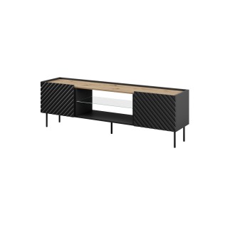 Meuble TV ONDIA EF - 180 cm couleur vert foncé mat ou noir