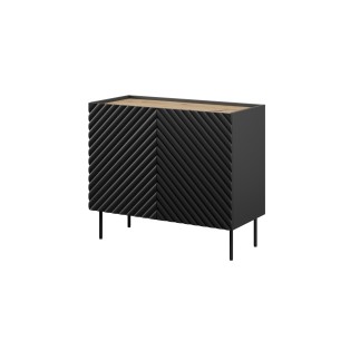 Commode ONDIA 2D - 100 cm couleur vert foncé ou noir