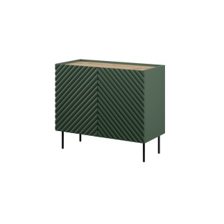 Commode ONDIA 2D - 100 cm couleur vert foncé ou noir