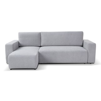 Canapé d'angle convertible PIANI en tissu anti tâche