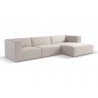 Canapé d’angle modulable 5 places PRADIA tissu anti-tâche