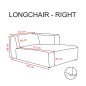 Canapé d’angle modulable 5 places PRADIA tissu anti-tâche Canapé d’angle modulable 5 places PRADIA tissu anti-tâche