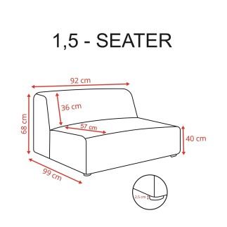 Canapé d’angle modulable 5 places PRADIA tissu anti-tâche