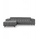 Canapé d'Angle Raguzzi en tissu capitoné rebondi