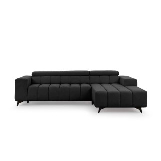 Canapé d'Angle Raguzzi en tissu capitoné rebondi