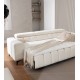 Canapé d'Angle Raguzzi en tissu capitoné rebondi