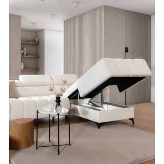 Canapé d'Angle Raguzzi en tissu capitoné rebondi