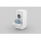 AZIA – Meuble de Rangement pour Lave-Linge Blanc