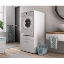 AZIA – Meuble de Rangement pour Lave-Linge Blanc