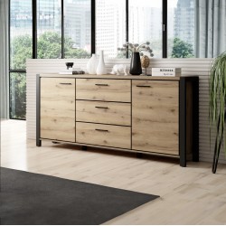 Aktia – Buffet 2 Portes, 3 Tiroirs