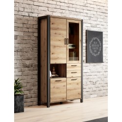 Aktia – Vitrine 2 Portes, 4 Tiroirs