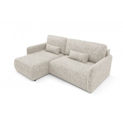 Canapé d'angle convertible IVA en tissu tressé