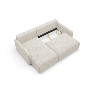 Canapé d'angle convertible IVA en tissu tressé