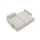 Canapé d'angle convertible IVA en tissu tressé