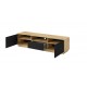 Meuble TV bas Aston – 2 portes, 1 tiroir, 1 niche 155 cm