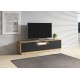 Meuble TV bas Aston – 2 portes, 1 tiroir, 1 niche 155 cm