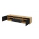 ASTIA – Meuble TV bas 2 portes, 1 tiroir, 1 niche