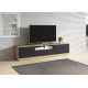 ASTIA – Meuble TV bas 2 portes, 1 tiroir, 1 niche