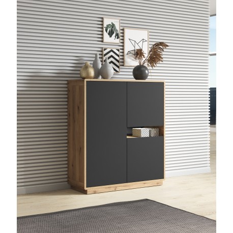  Meuble haut ASTIA – 3 portes avec niche ouverte