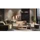  Botia – Ensemble TV Mural moderne bois et noir
