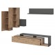  Botia – Ensemble TV Mural moderne bois et noir
