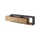 Botia – Meuble TV 1 Tiroir 220 cm moderne bois et noir