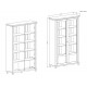 Evoria – Vitrine 2 portes vert profond