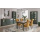 Evoria – Meuble bas 2 portes, 4 tiroirs vert profond