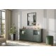 Evoria – Meuble bas 2 portes, 4 tiroirs vert profond