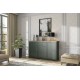 Buffet Evoria 3 portes 1 tiroir vert profond