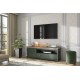 Meuble TV Evoria 1 porte 1 tiroir vert profond