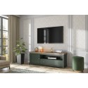Meuble TV Evoria 1 porte 1 tiroir vert profond