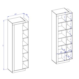 Étagère Vitrine Sintria 
