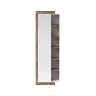 Étagère Vitrine Sintria couleur bois et blanc