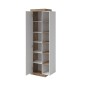 Étagère Vitrine Sintria couleur bois et blanc Étagère Vitrine Sintria couleur bois et blanc