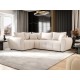 Canapé d’angle convertible MOLIA PLUS en tissu aspect velours