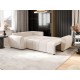 Canapé d’angle convertible MOLIA PLUS en tissu aspect velours