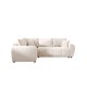 Canapé d’angle convertible MOLIA PLUS en tissu aspect velours