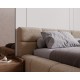 Lit COMIA en velours avec coffre de rangement 