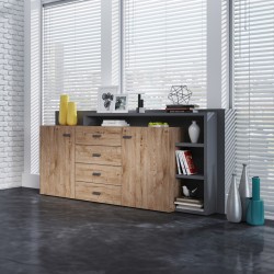 Botia – Buffet 2 Portes, 4 Tiroirs