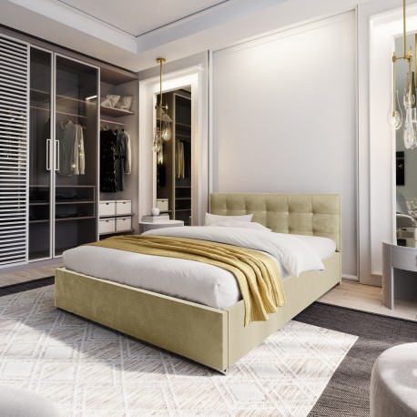 Lit Hannah moderne velours 