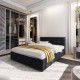 Lit Hannah moderne velours 